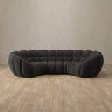 Linen Blend::Cuban Sofa 3 Seater Charcoal Linen Blend [grid:7:LB]
