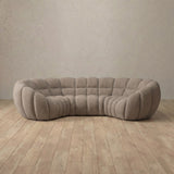 Linen Blend::Cuban Sofa 3 Seater Taupe Linen Blend