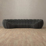 Linen Blend::Cuban Sofa 4 Seater Charcoal Linen Blend [grid:7:LB]