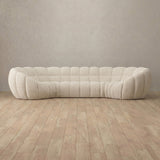 Boucle::Cuban Sofa 4 Seater Cream Boucle [grid:2:BCL]
