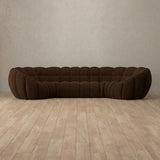 Boucle::Cuban Sofa 4 Seater Espresso  Boucle [grid:8:BCL]