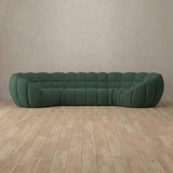 Boucle::Cuban Sofa 4 Seater Forest Green Boucle [grid:5:BCL]