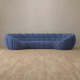Boucle::Cuban Sofa 4 Seater OceanBlue Boucle