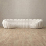 Boucle::Cuban Sofa 4 Seater OffWhite Boucle [grid:1:BCL]