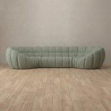 Linen Blend::Cuban Sofa 4 Seater Sage Linen Blend