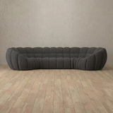 Boucle::Cuban Sofa 4 Seater Smoke 2 Boucle [grid:7:BCL]