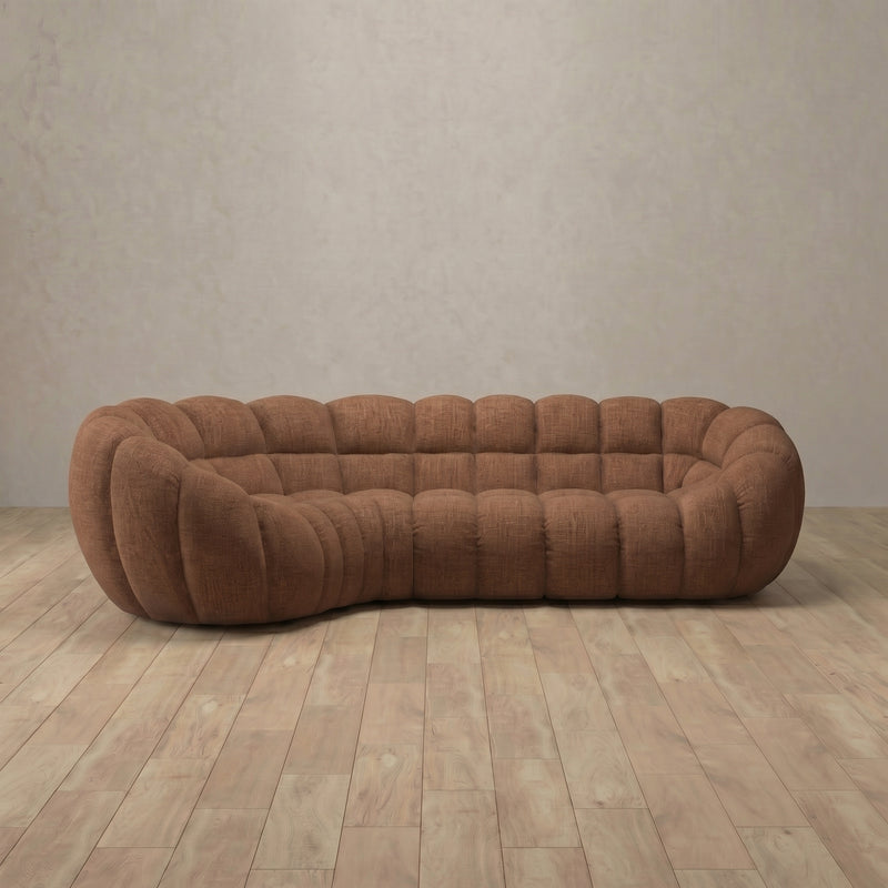Linen Blend::Cuban Sofa L Shape Cognac Linen Blend 4:LB