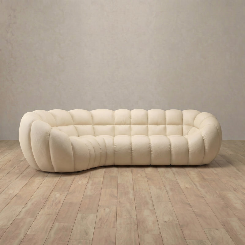 Top Grain Leather::Cuban Sofa L Shape Linen Top Grain Leather 2:TGL