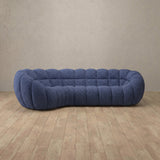 Boucle::Cuban Sofa L Shape OceanBlue Boucle
