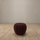 Boucle::Cuban Sofa Ottoman Burgundy Boucle [grid:6:BCL]