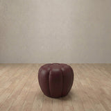 Top Grain Leather::Cuban Sofa Ottoman Burgundy Top Grain Leather [grid:6:TGL]