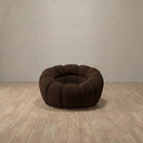 Boucle::Cuban Sofa Single Espresso  Boucle [grid:8:BCL]