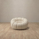 Top Grain Leather::Cuban Sofa Single Ivory Top Grain Leather