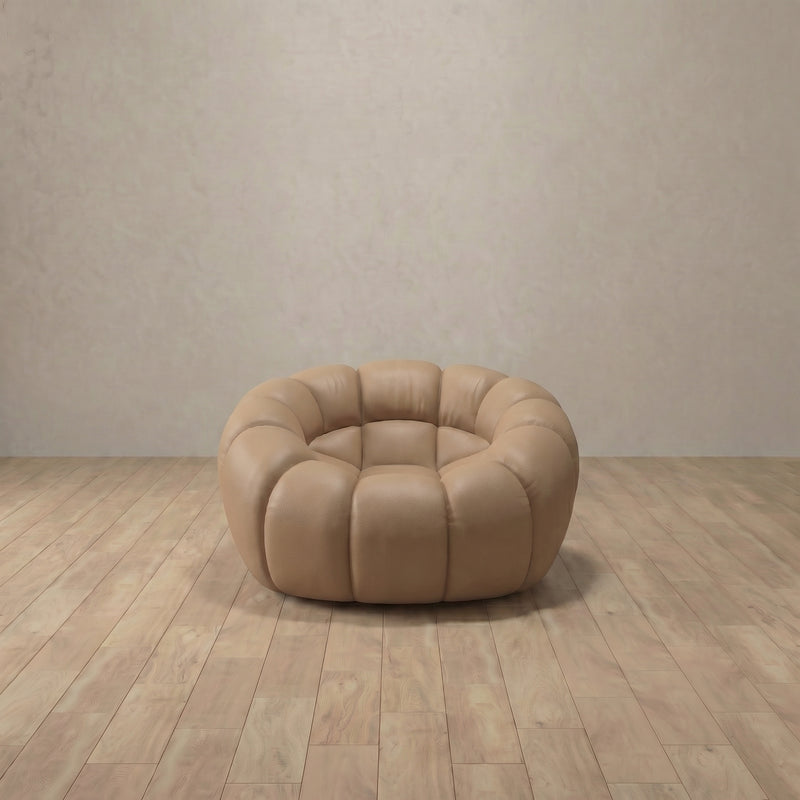 Top Grain Leather::Cuban Sofa Single Latte Top Grain Leather 3:TGL