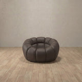 Top Grain Leather::Cuban Sofa Single Truffle Top Grain Leather