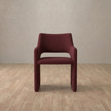 Linen Blend::Burgundy