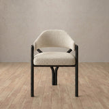 Boucle::Cream::Black Oak