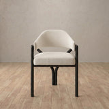 Linen Blend::Cream::Black Oak