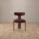 Top Grain Leather::Burgundy::Walnut