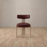 Top Grain Leather::Burgundy::White Oak