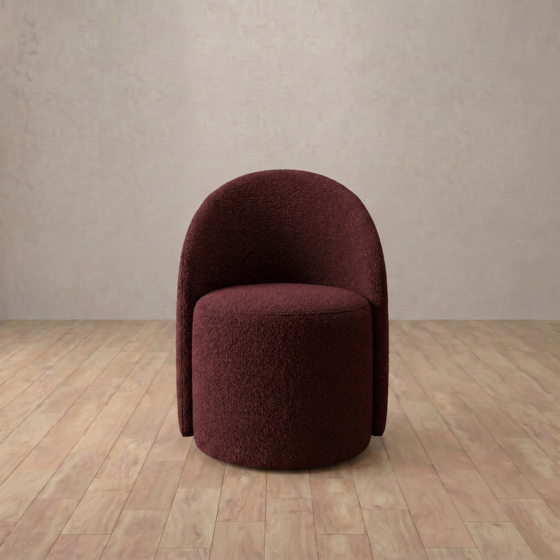 Curved Back Dining Armchair — dimensions