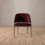 Linen Blend::Burgundy::Walnut