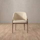 Top Grain Leather::Cream::Walnut