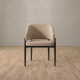 Linen Blend::Latte::Black Oak