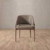 Top Grain Leather::Taupe::Walnut