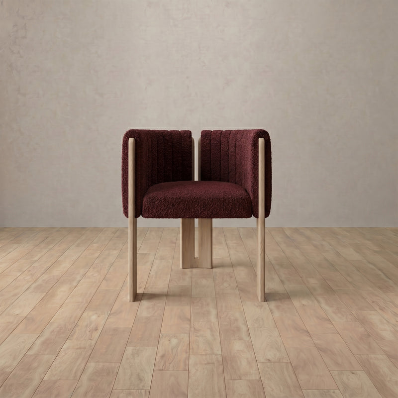Ames Dining Chair — Burgundy