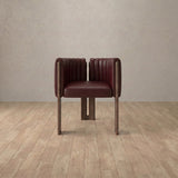 Top Grain Leather::Burgundy::Walnut