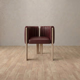 Top Grain Leather::Burgundy::White Oak