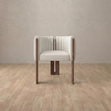 Top Grain Leather::Off White::Walnut