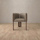 Top Grain Leather::Taupe::Walnut