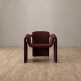 Boucle::Burgundy::Walnut