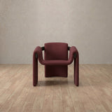 Linen Blend::Burgundy::Black Oak