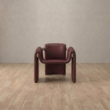 Top Grain Leather::Burgundy::White Oak
