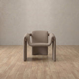 Linen Blend::Taupe::Walnut