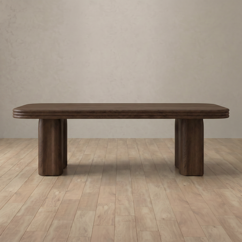 Edison Dining Table — Dark Walnut