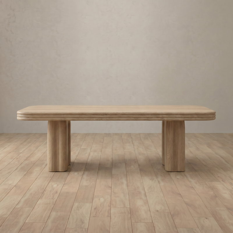 Edison Dining Table — White Oak