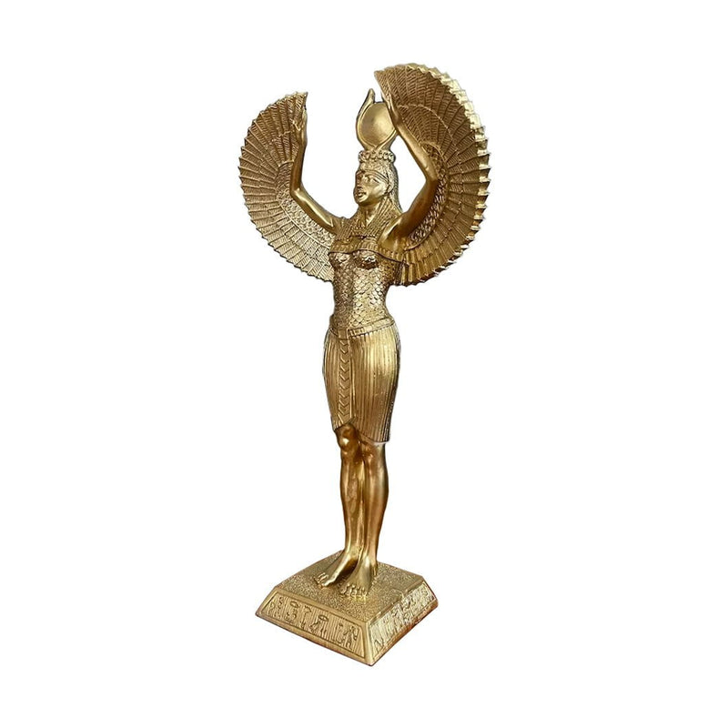 Golden Isis Open Wings Sculpture