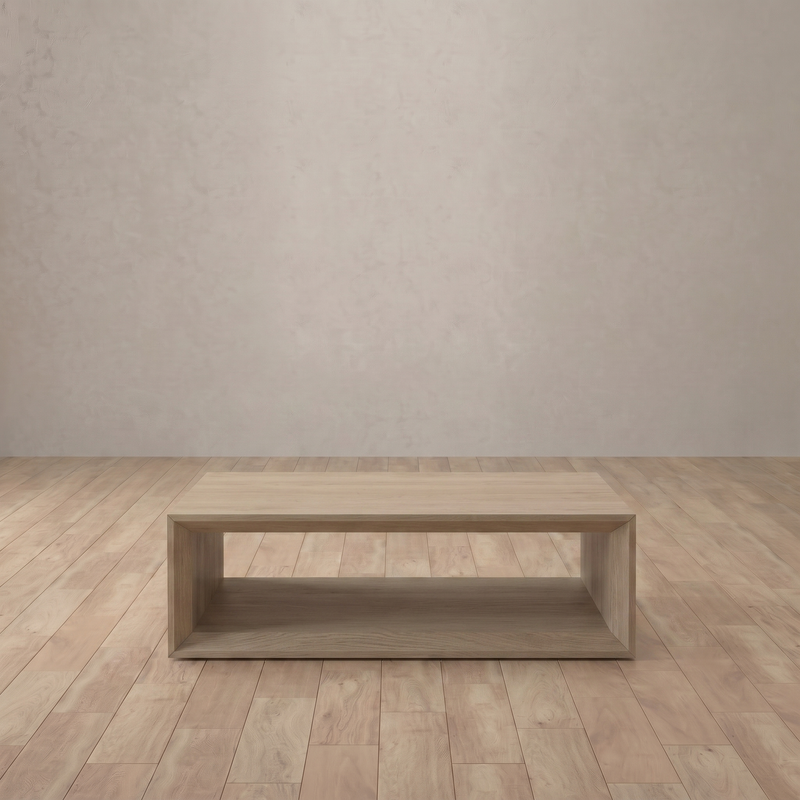 Euclid Coffee Table — White Oak