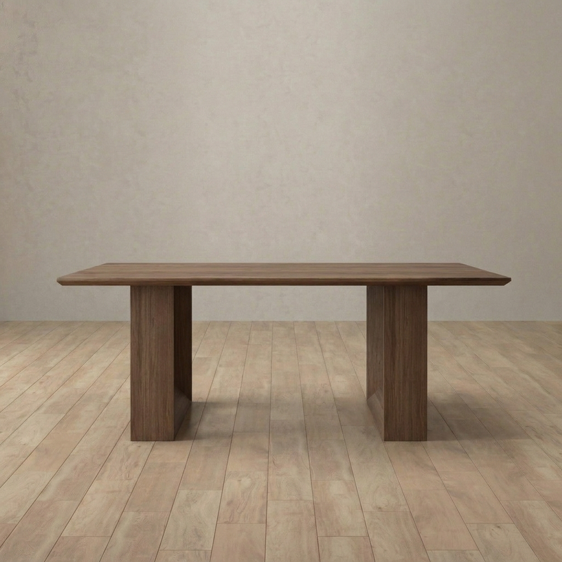 Euclid Modern Contemporary Dining Table — Walnut