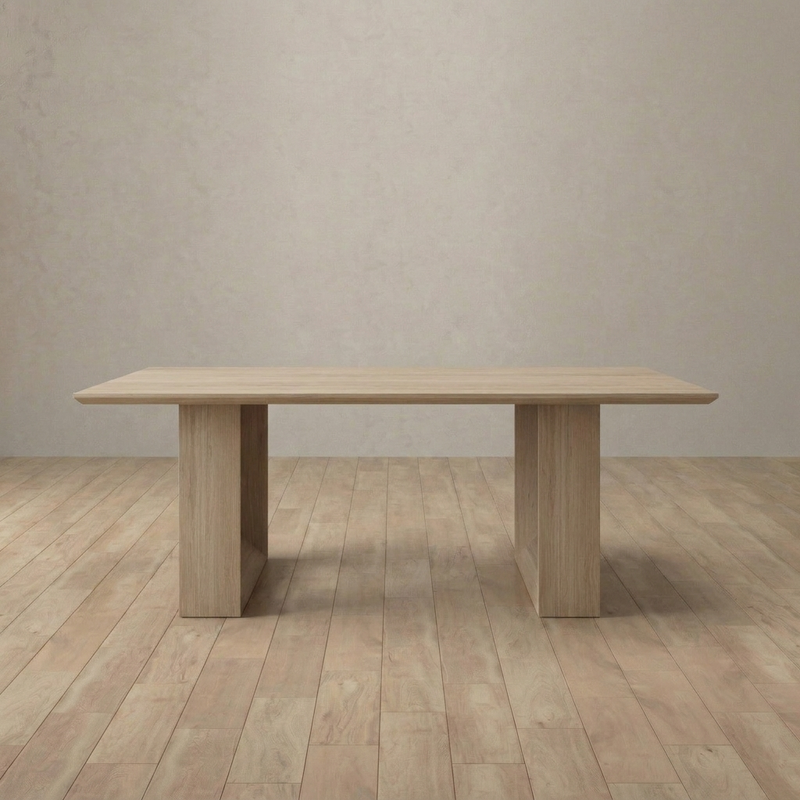 Euclid Modern Contemporary Dining Table — White Oak