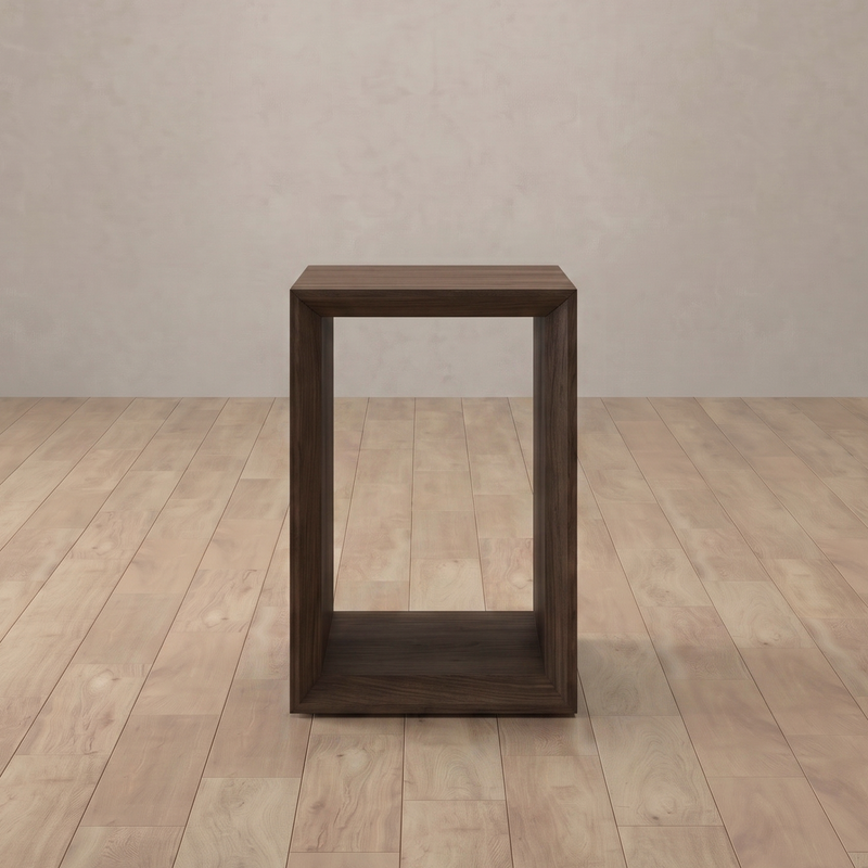 Euclid Side Table — Dark Walnut