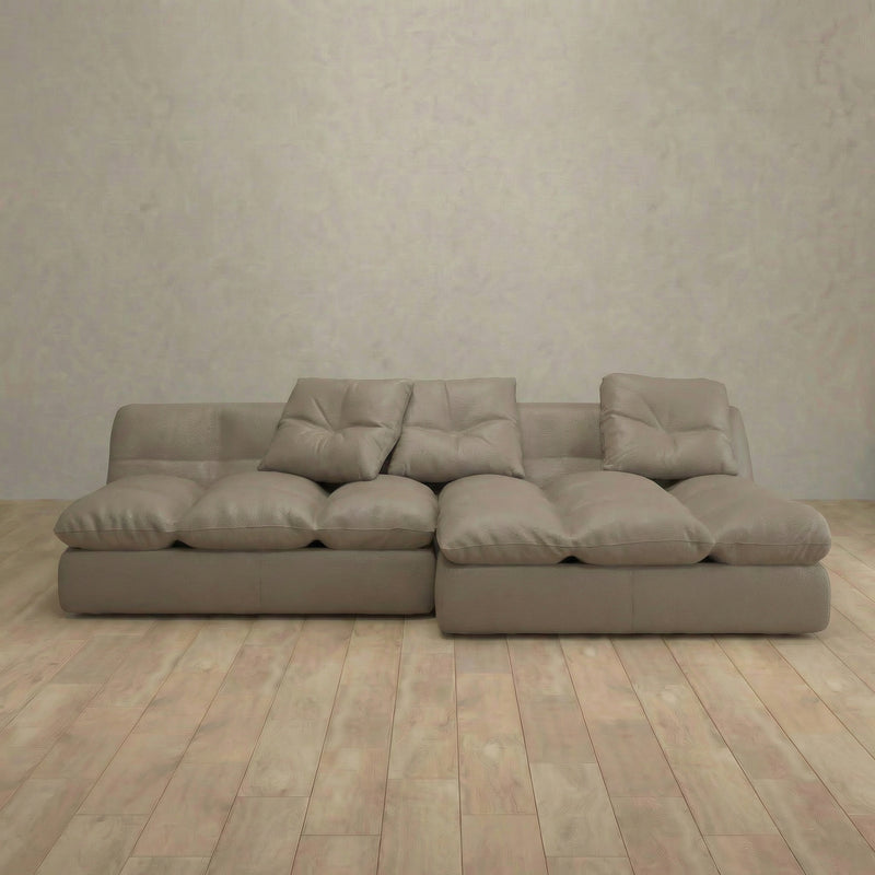 Nimbus Sofa Chaise Sectional (100") — Taupe