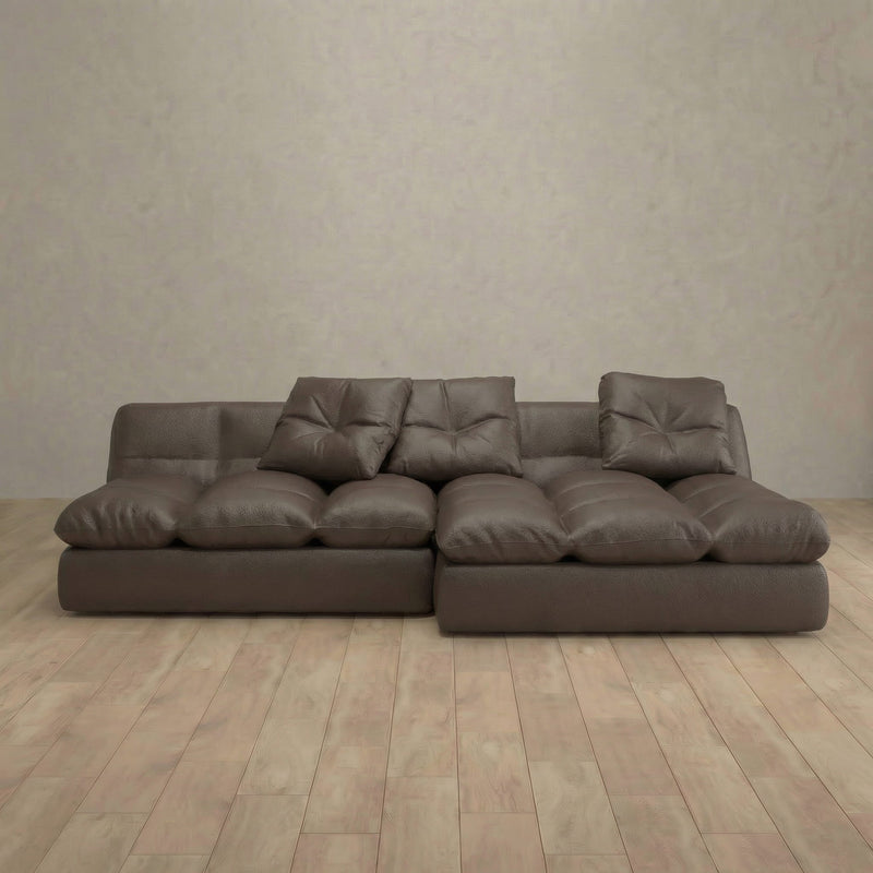 Nimbus Sofa Chaise Sectional (100") — Truffle