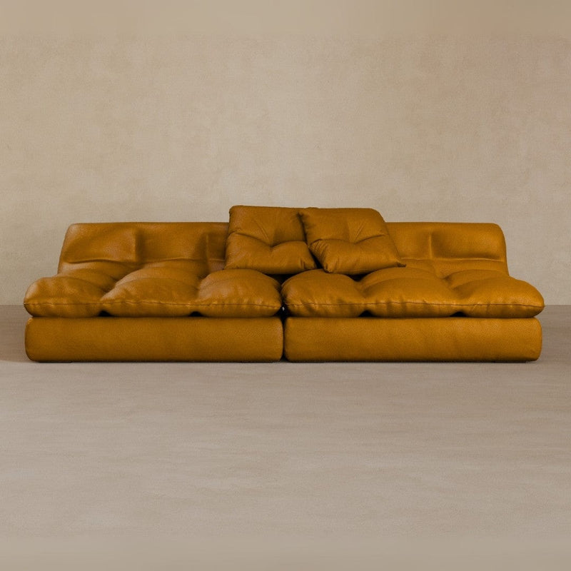 2 Seater-Top Grain Leather-Camel