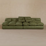 2 Seater-Top Grain Leather-Olive