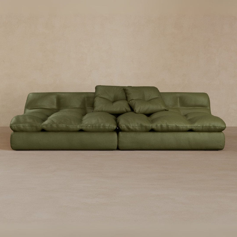 2 Seater-Top Grain Leather-Olive